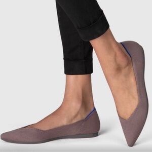 Rothy’s The Point Ballet Flats Mink Purple Brown -  Womens Size 10